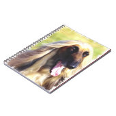 Afghaanse Hound Art Notitieboek (Linkerzijde)