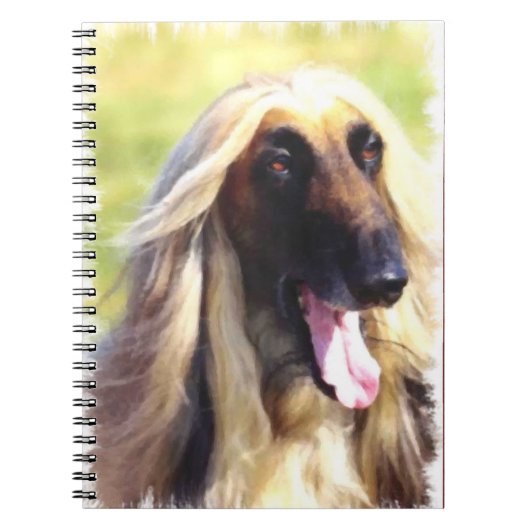 Afghaanse Hound Art Notitieboek (Voorkant)
