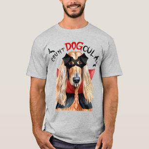 Afghaanse Hound Count DOGcula Funny Dog Lover T-shirt