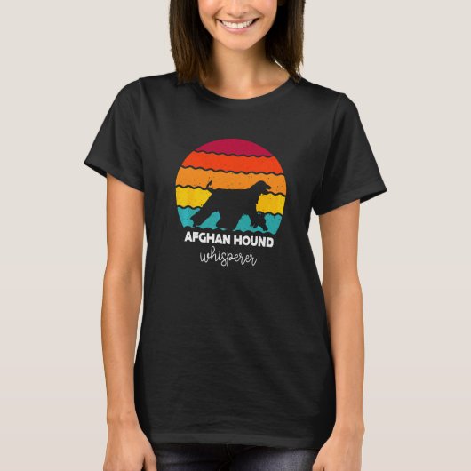 Afghaanse Hound fluisteraar T-shirt (Voorkant)