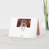 Afghaanse Hound Kunst Kaart (Achterkant)