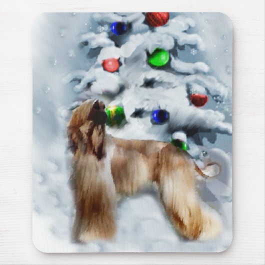 Afghaanse kerstcadeautjes muismat (Voorkant)