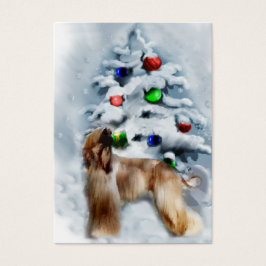 Afghaanse kerstcadeautjes visitekaartje