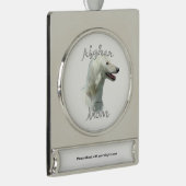 Afghaanse Moeder 2 Verzilverd Banner Ornament (Rechts)