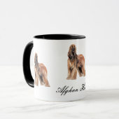 Afghaanse Mok van keramische honden (Voorkant links)