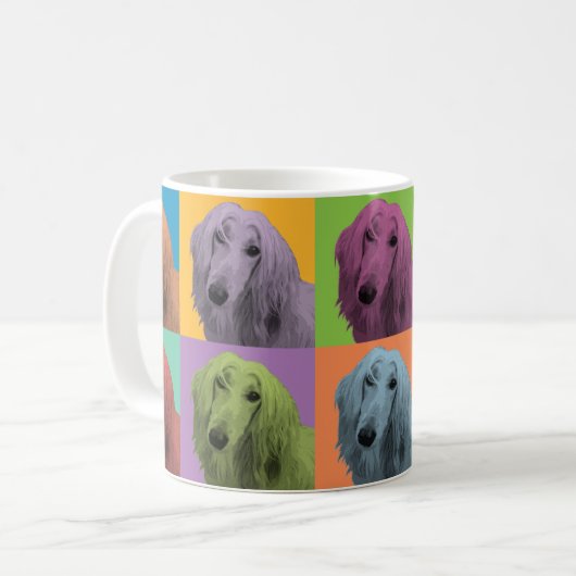 Afghaanse Pop-Art Coffee-Mok Koffiemok (Voorkant links)