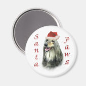 Afghaanse Santa Paws Magnet (Voorkant / Achterkant)