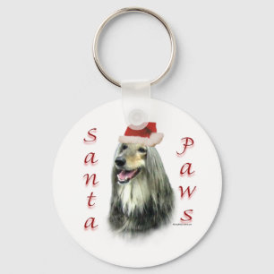 Afghaanse Santa Paws Sleutelhanger