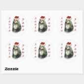 Afghaanse Santa Paws Sticker (Vel)