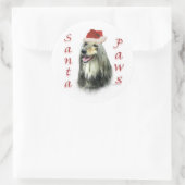 Afghaanse Santa Paws Sticker (Tas)