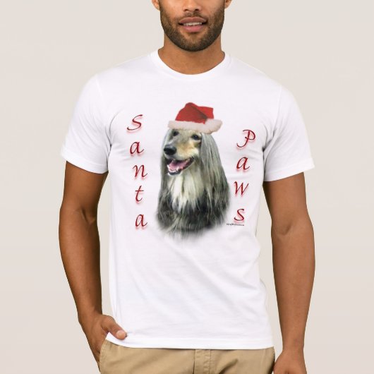 Afghaanse Santa Paws T-shirt (Voorkant)