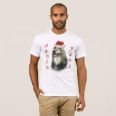 Afghaanse Santa Paws T-shirt (Voorkant volledig)