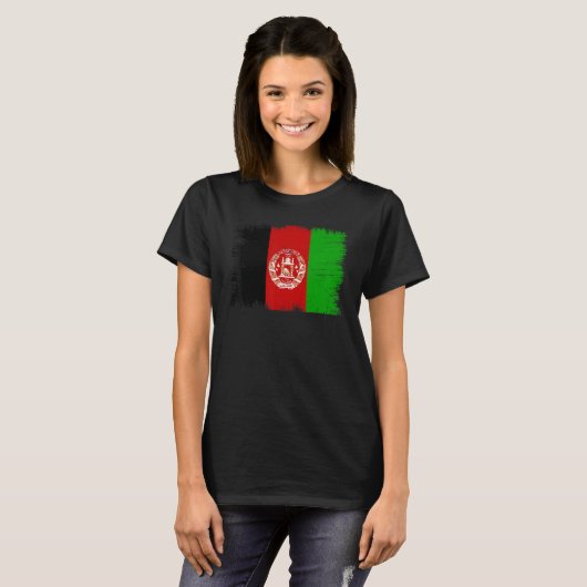  Afghaanse vlag Afghaanse onafhankelijkheidsdag T-shirt (Voorkant volledig)
