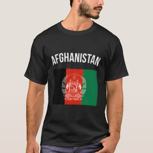 Afghaanse vlag Afghanistan T-shirt (Voorkant)