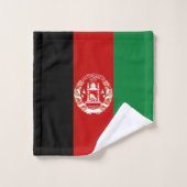 Afghaanse vlag bad handdoek (Wasdoekje)