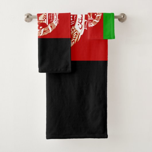 Afghaanse vlag bad handdoek (Insitu)
