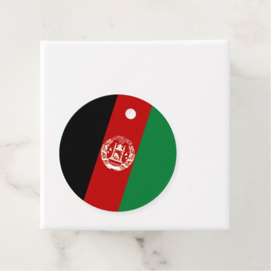 Afghaanse vlag bedankjes labels (In situ)