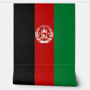 Afghaanse vlag behang