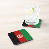 Afghaanse vlag bier onderzetter (Rechterzijde)