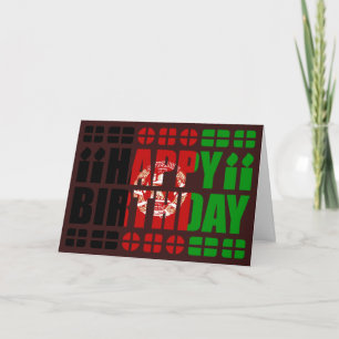 Afghaanse vlag Birthday-kaart Kaart