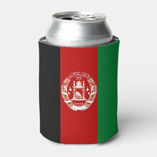 Afghaanse vlag blikjeskoeler (Blikje Voorkant)