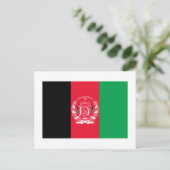 Afghaanse vlag briefkaart (Staand voorkant)