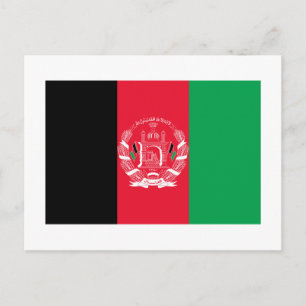 Afghaanse vlag briefkaart