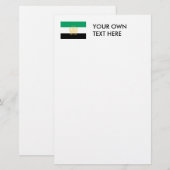 Afghaanse vlag briefpapier (Voorkant / Achterkant)