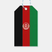 Afghaanse vlag cadeaulabel (Achterkant)