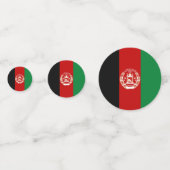 Afghaanse vlag confetti (Achterkanten)