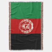 Afghaanse vlag deken (Voorkant Verticaal)
