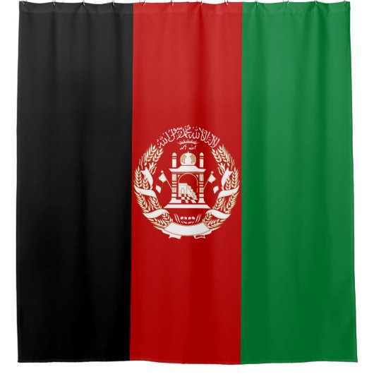 Afghaanse vlag douchegordijn (Voorkant)