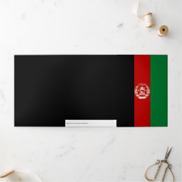 Afghaanse vlag drieluik kaart