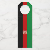 Afghaanse vlag flessenhanger (Achterkant)
