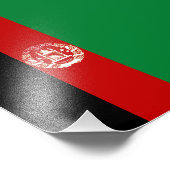 Afghaanse vlag foto afdruk (Hoek)