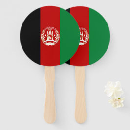 Afghaanse vlag handwaaier