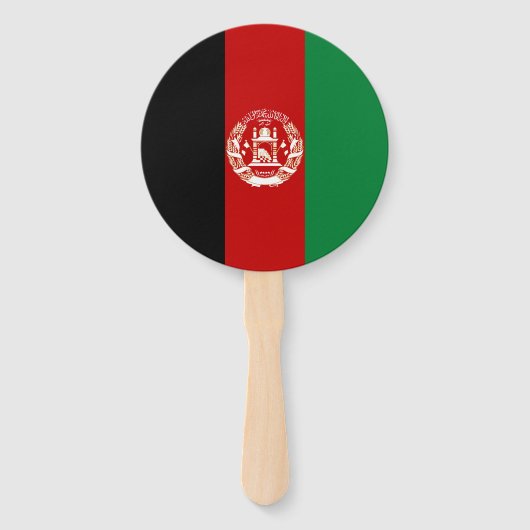 Afghaanse vlag handwaaier (Voorkant)