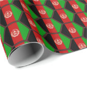 Afghaanse vlag Honeycomb Wrapping Paper Cadeaupapier (Rol Hoek)