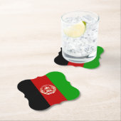 Afghaanse vlag kartonnen onderzetters (Insitu)