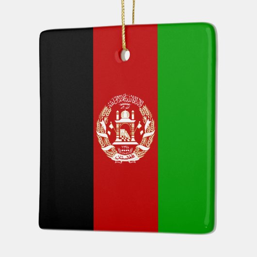 Afghaanse vlag keramisch ornament (Links)