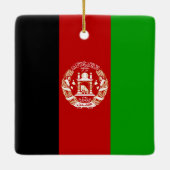 Afghaanse vlag keramisch ornament (Achterkant)