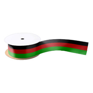 Afghaanse vlag kleuren lint, dun, Afghanistan Satijnen Lint
