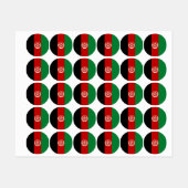 Afghaanse vlag labels (Vel)