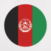 Afghaanse vlag labels (Design 2)