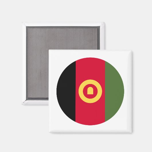 Afghaanse vlag magneet (Voorkant / Achterkant)