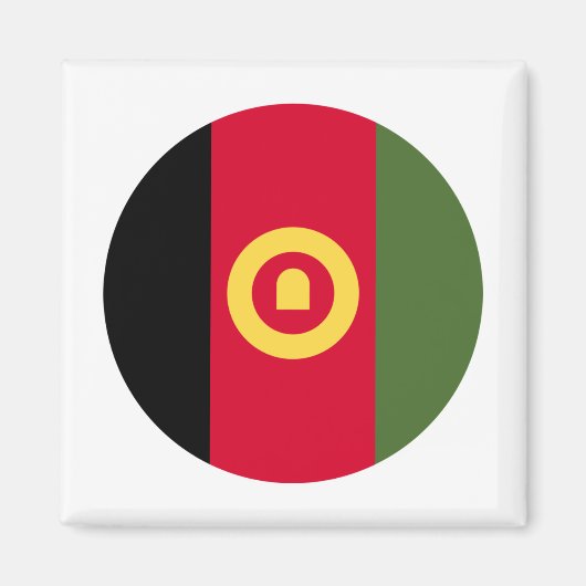 Afghaanse vlag magneet (Voorkant)