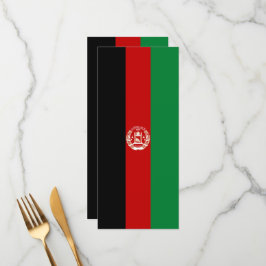 Afghaanse vlag menu