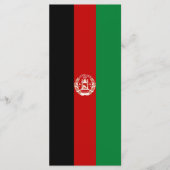 Afghaanse vlag menu (Voorkant)