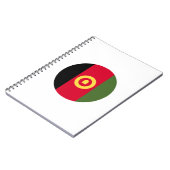 Afghaanse vlag notitieboek (Linkerzijde)