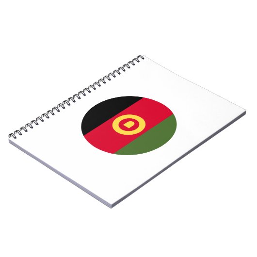 Afghaanse vlag notitieboek (Linkerzijde)